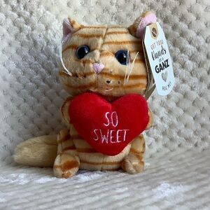 Ganz Orange Striped Cat Message Kitties So Sweet Plush Toy With Tags